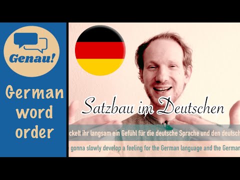 Satzbau im Deutschen | German word order | GENAU! | Learn German with Dominique