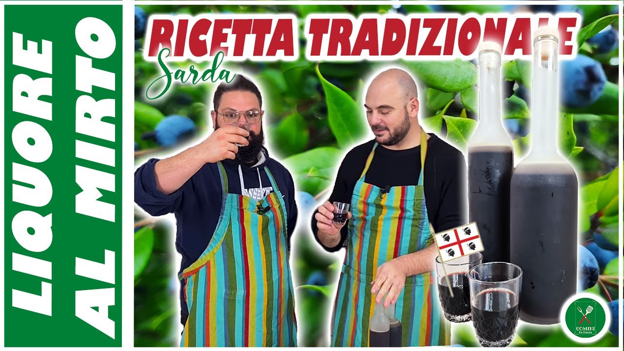 Liquore di MIRTO FATTO IN CASA!!! Ricetta AUTENTICA dell'amaro più famoso della SARDEGNA