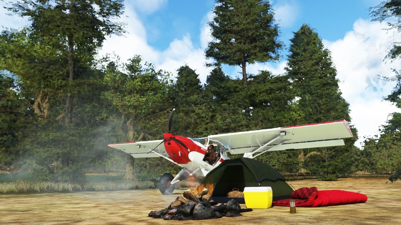 Livestream Bush Trip - exploring Kosjak Lake, Macedonia in the Kitfox in Flight Simulator