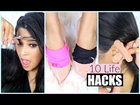 10 Life Hacks Every Girl Should Know! - MissLizHeart Video