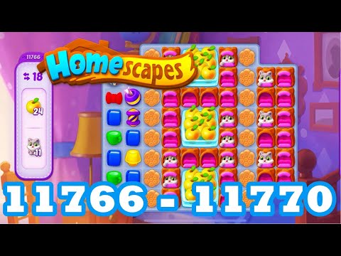 Homescapes Level 11766 - 11770 HD 3 - match puzzle Gameplay | android | IOS | 11767 | 11768 | 11769