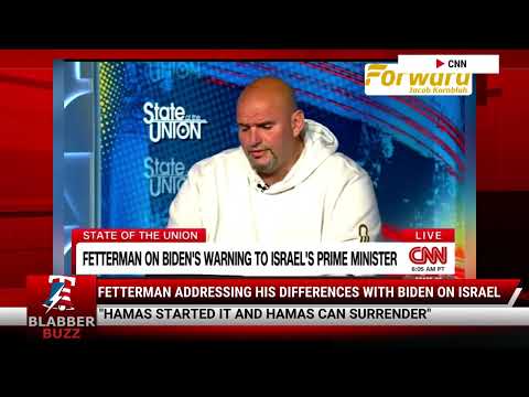 Watch: Fetterman Addressing His Differences With Biden On Israel