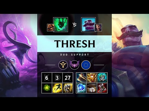 Thresh Support vs Braum: Killing spree - EUW Master Patch 14.17