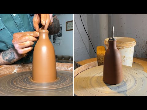 Throwing & Trimming an Oil Cruet