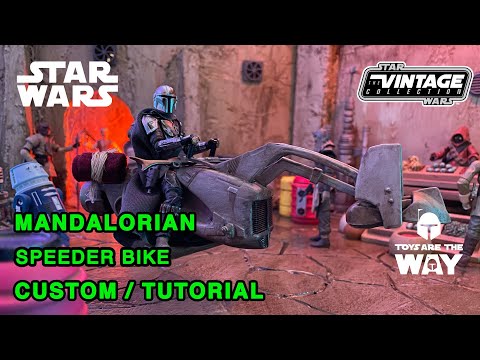 Star Wars The MandalorianㅣCustom Speeder Bike for DioramaㅣTutorial