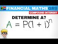 Financial Maths Grade 9: Compound Interest Determine final amount