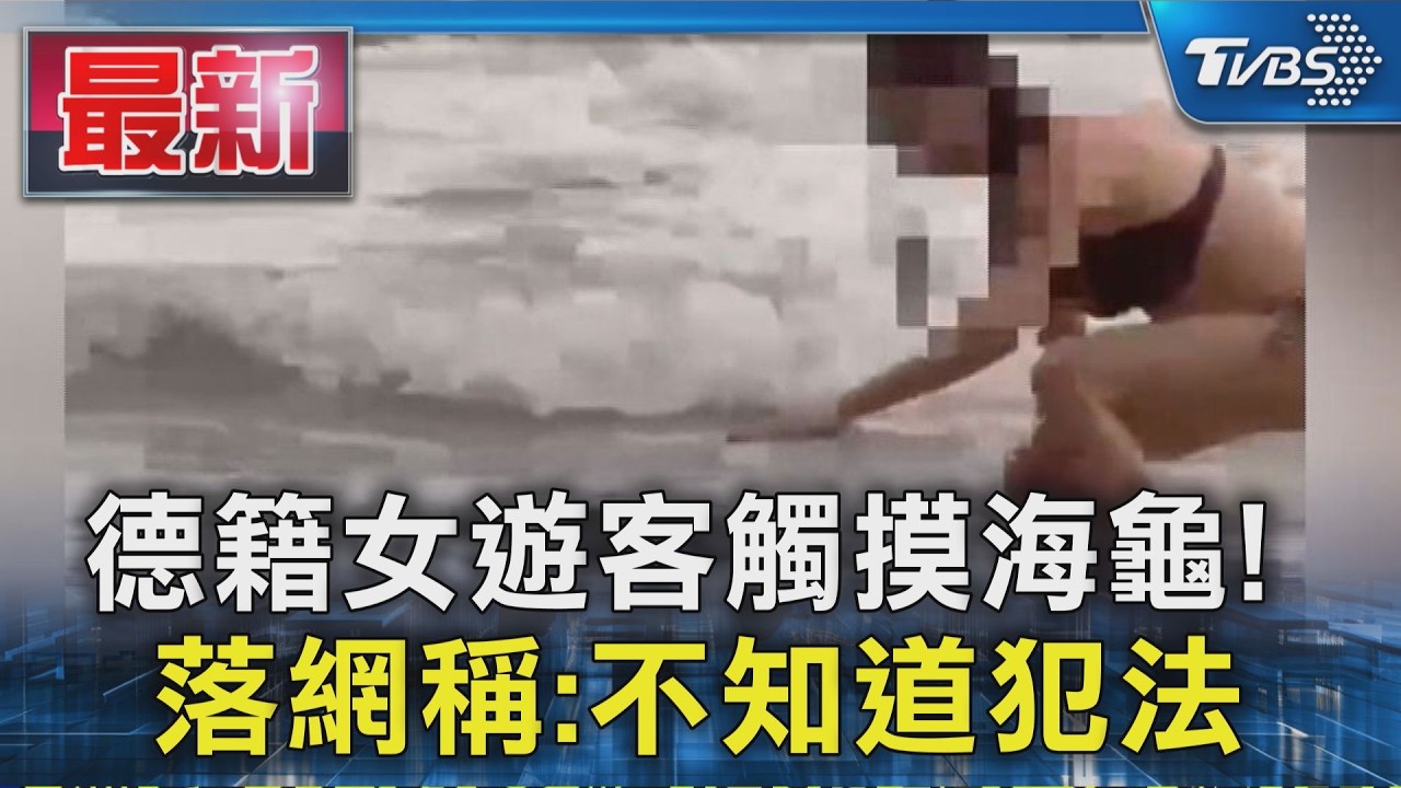 德籍女遊客觸摸海龜! 落網稱:不知道犯法|TVBS新聞 @TVBSNEWS01