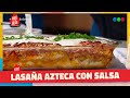 Pork Flautas Lasagna With Tortilla Sauce And Cream Coconut Flan With Milk ARIEL IN HIS SAUCE