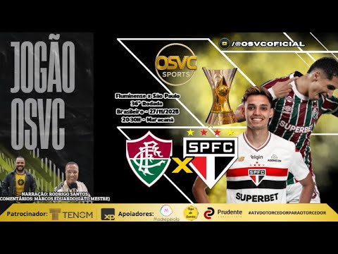 Fluminense x São Paulo - Brasileirão 2025 / Rodada 36 - Narração: Rodrigo Santos - AO VIVO