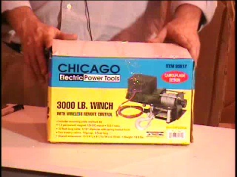 #3622 Remote Control 3000lb Winch $39