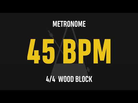 45 BPM 4/4 - Best Metronome (Sound : Wood block)