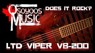 Video thumbnail for Does It Rock? LTD Viper VB 200 Baritone - Guitar Review by Osoyoos Music