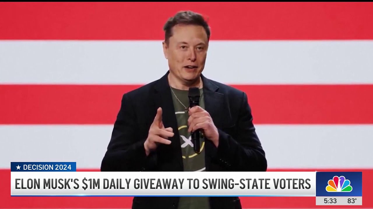 Is Elon Musk's election sweepstakes legal?