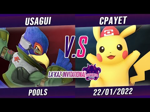 La'Kaz Invitational Pools - Usagui (Falco/Byleth) VS Cpayet (Pikachu/Fox) - Smash Ultimate