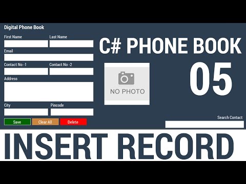 Insert Data into Database C with MySQL in Tamil | C Phone Book