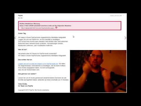 deaf info warning paypal mail fake