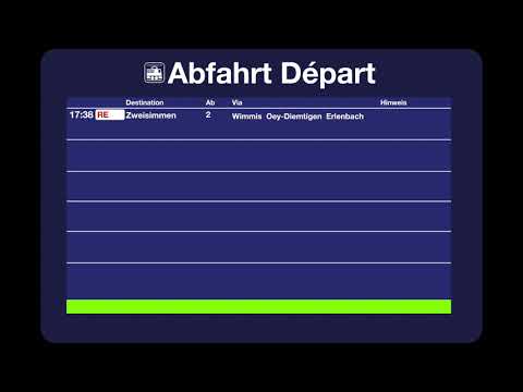 BLS Ansage - Spiez, Ihr nächster Anschluss (RE-ZW)