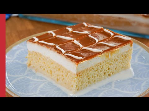 EASY TRES LECHES CAKE RECIPE | How to Make Three Milk Cake 💯