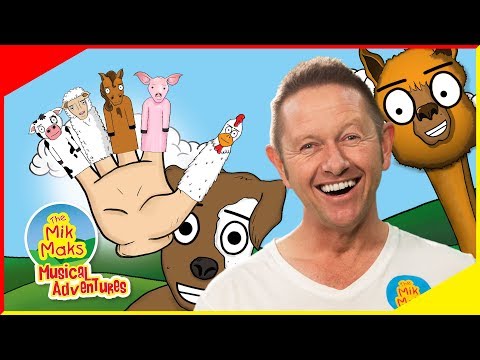 Finger Family Song with Farm Animals | Nursery Rhymes and Kids Songs | The Mik Maks