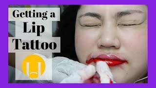 GETTING A LIP TATTOO! Does it hurt? | AngKikayKo