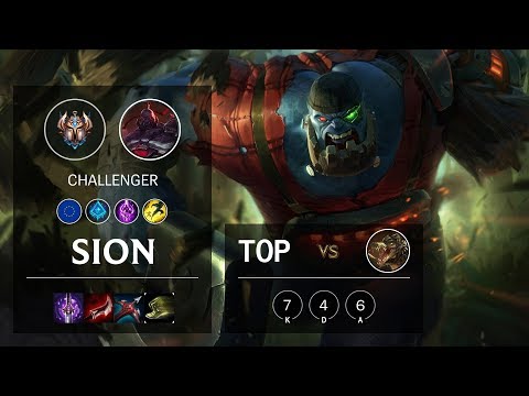 Sion Top vs Renekton - EUW Challenger Patch 10.7