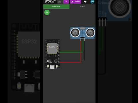 Distance measuring with ESP32 & Sonar / #shorts  #ESP32/#e_infotainment