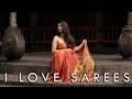 The Perfect Reddish Orange Glow ️ Srimukha Tissue Silk Saree