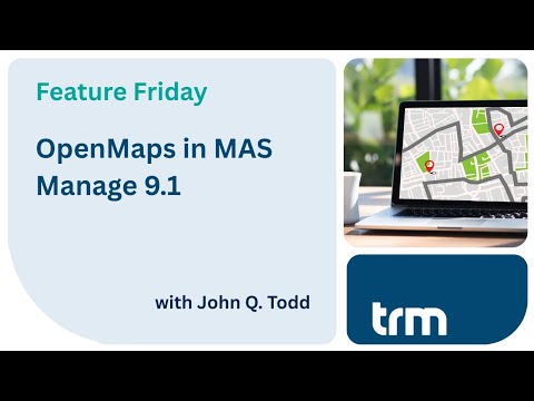 OpenMaps in MAS Manage 9.1