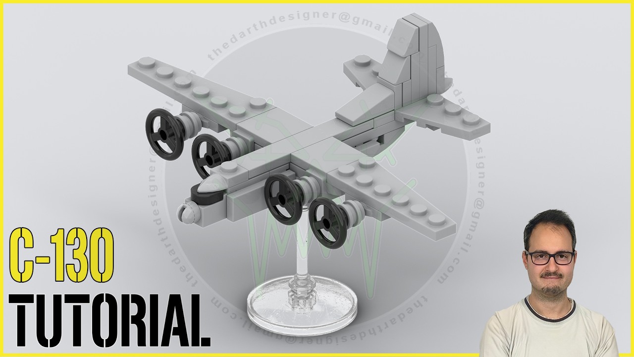 Quick TUTORIAL to build a C-130 military aircraft at 1:300 scale!