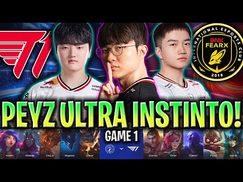PEYZ SACA EL MODO ULTRA INSTINTO CON T1!😱 | T1 vs BFX Game 1 LCK CUP 2026 en ESPAÑOL
