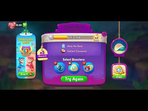 Fishdom🏆🏅 Level - 11706🏆🏅 11707(HARD)🏆🏅 11708 🏆🏅11709(Super Hard) 🏆🏅Minigame🏆🏅11710🏆🏅