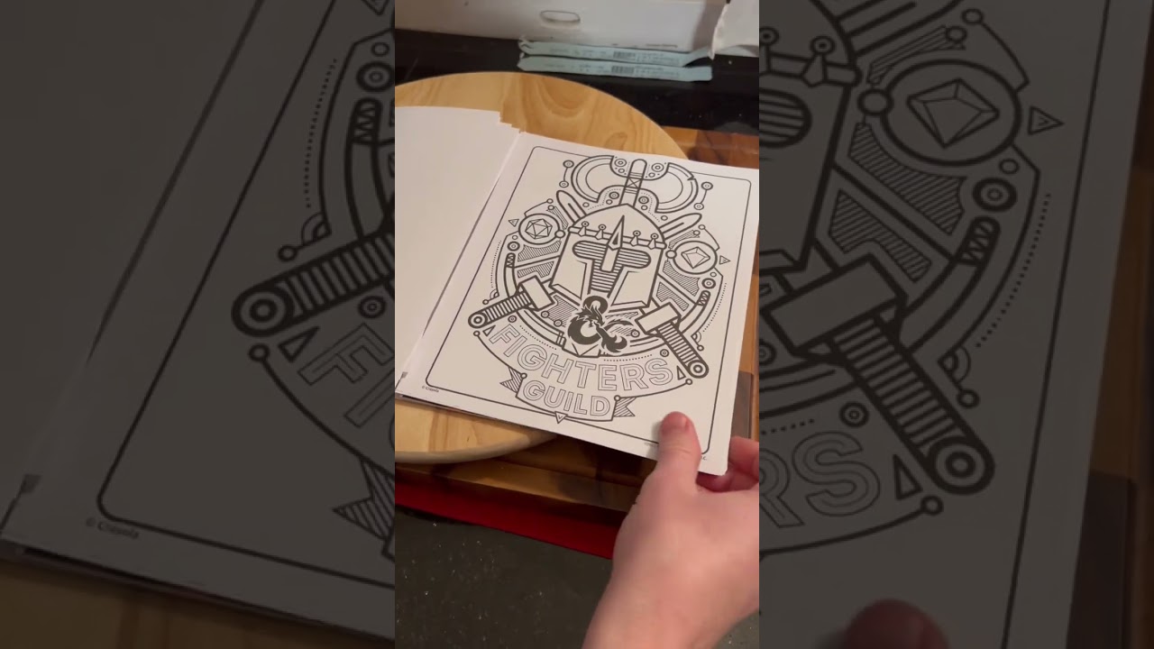 Crayola Art with Edge Dungeons & Dragons coloring pages #dandd