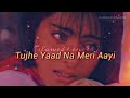 Tujhe Yaad Na Meri Aayee Slowed Reverb Alka Yagnik Udit Narayan Manpreet Akhtar