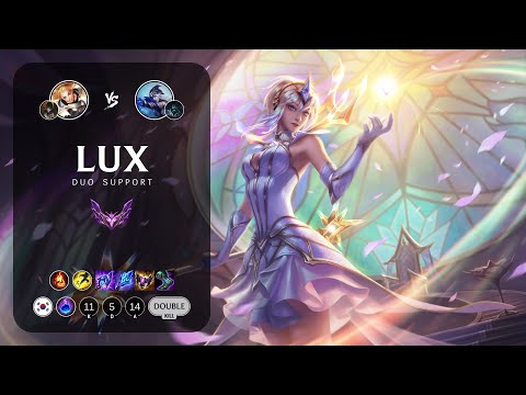 Lux Support vs Ashe - KR Master Patch 13.24
