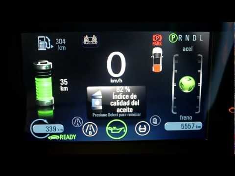 Chevrolet Volt. Cuadro de instrumentos