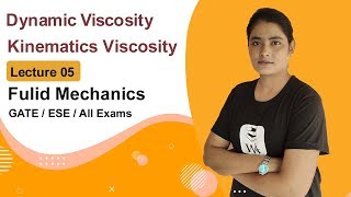 Dynamic and Kinematic Viscosity in hindi | Dynamic and Kinematic Viscosity | Fluid Mechanics GATE