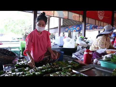 Market Tour at Kien Svay Resort, Various Foods and Recipes, Kandal, Cambodia