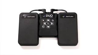 AirTurn Duo - Dual Wireless Pedal Controller with Removable Bluetooth Handheld Remote