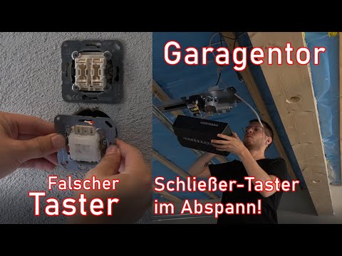 Connect garage door control to button