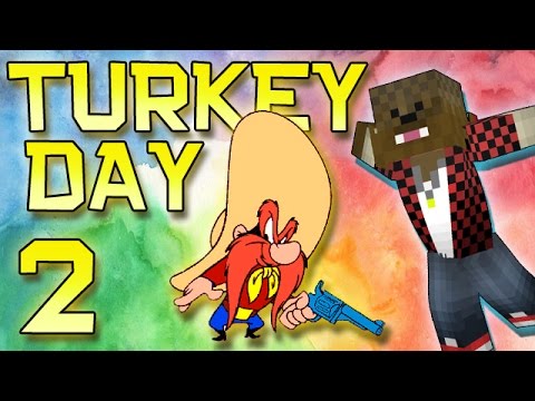 Minecraft: Modded Turkey Day Thanksgiving Survival Let's Play w/Merome 2 - Turkey Hunt!