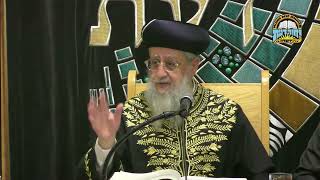 לא להתחמק ממנהגי האבלות של בין המצרים I מרן הראשון לציון הגאון רבי דוד יוסף שליט"א (מוסדות יחווה דעת) - התמונה מוצגת ישירות מתוך אתר האינטרנט יוטיוב. זכויות היוצרים בתמונה שייכות ליוצרה. קישור קרדיט למקור התוכן נמצא בתוך דף הסרטון