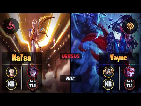 Viper KAI'SA (ADC) [Hail of Blades] VS VAYNE - Challenger KR Patch 11.1