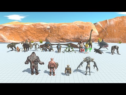 Goro with Ghor Hammer & Scourge wth Ogre lord VS 4x Boss - Animal Revolt Battle Simulator