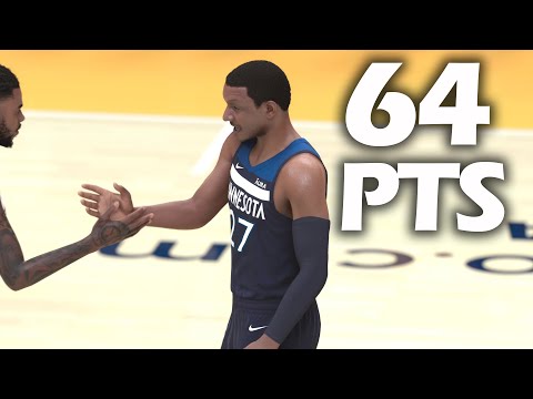 NBA 2K24 My Career Starting 5 - 64 Points With T-Wolves!