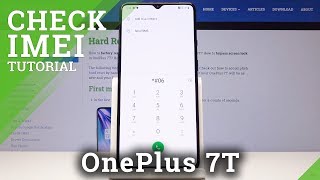 Where to Find IMEI and Serial Number in OnePlus 7T - IMEI & SN Info