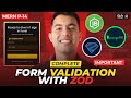 15 Registration Login Form Validation Using ZOD In Our MERN Stack App In Hindi