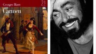 Luciano Pavarotti. La fleur que tu m´avais jetée. Camen. Bizet.