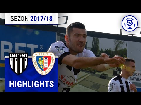 Sandecja Nowy Sącz - Piast Gliwice 0:3 | SKRÓT | Ekstraklasa 2017/18 | 27. Kolejka