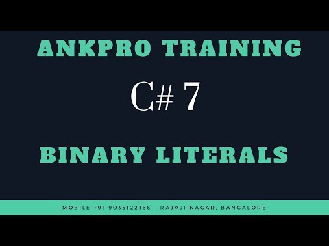 C 7 Chapter 2 Binary literals