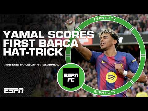 ‘YAMAL IS THE BEST PLAYER IN THE WORLD!’ 🤔 Barcelona 4-1 Villarreal  REACTION! | ESPN FC
